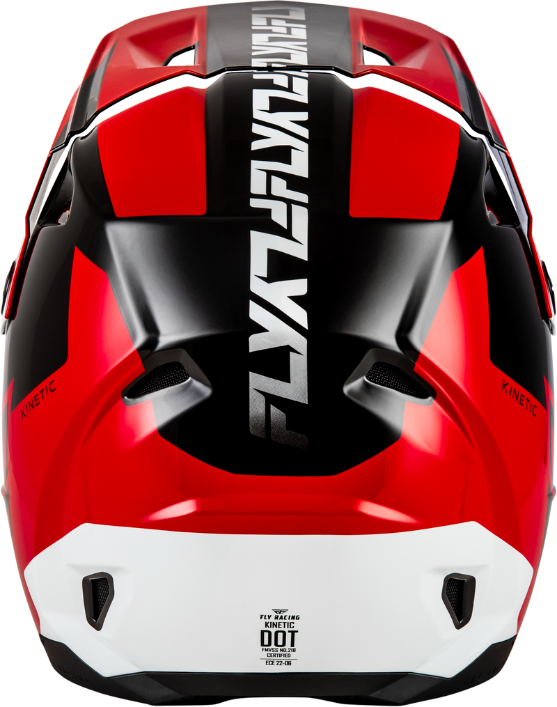 Kinetic Crest Helmet Red/Black/White 2x