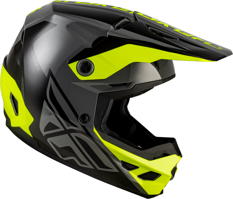Kinetic Crest Helmet Grey/Black/Hi Vis 2x