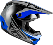 Kinetic Crest Helmet Grey/Black/Blue 2x