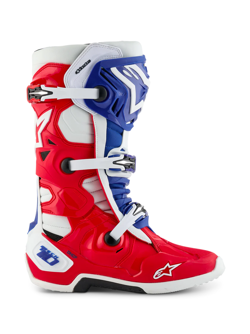 Alpinestars Limited Edition Tech 10 Fortitude Boots - Bright Red/White/Blue
