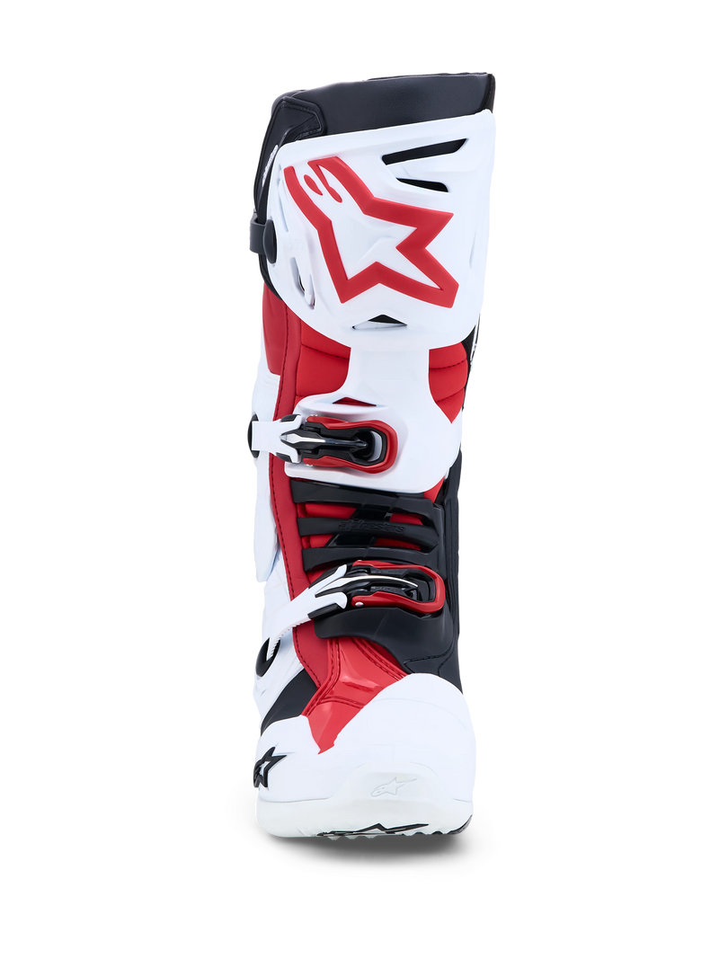 Alpinestars Tech 10 Boots - White/Black/Bright Red