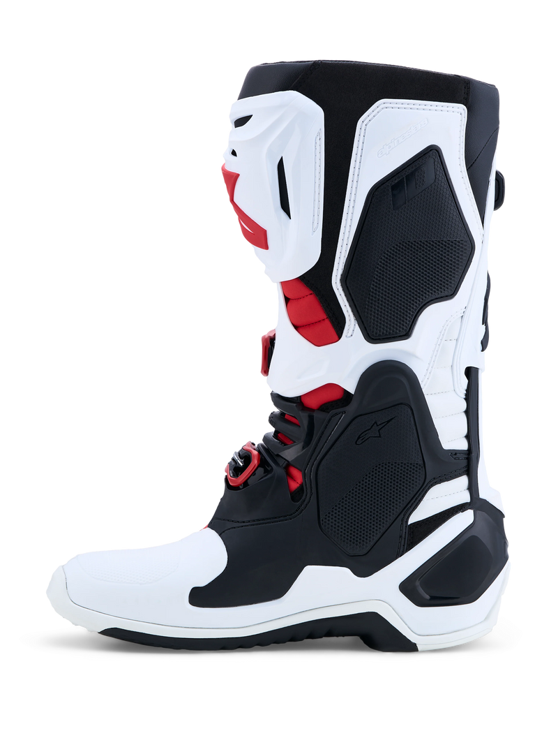 Alpinestars Tech 10 Boots - White/Black/Bright Red