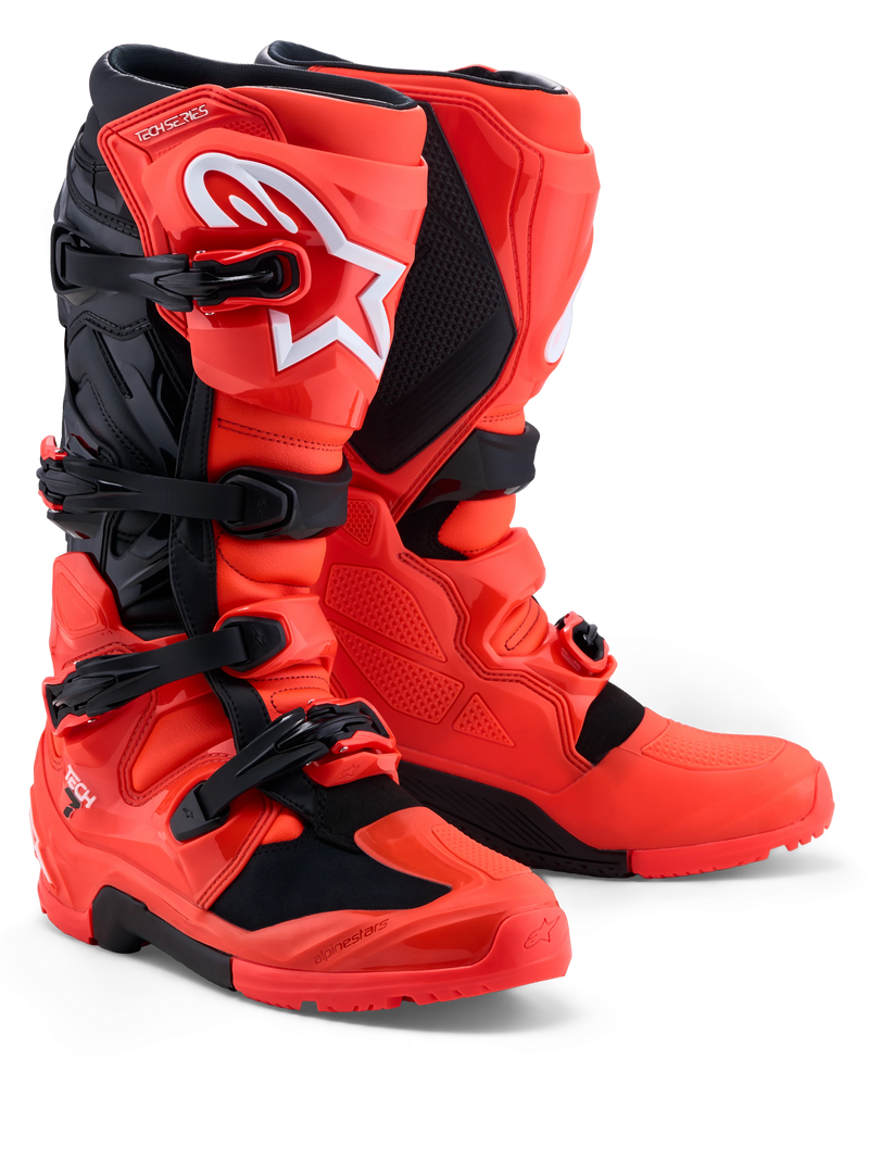 Alpinestars Tech 7 Enduro Boots - Red Fluo/Black - MX27