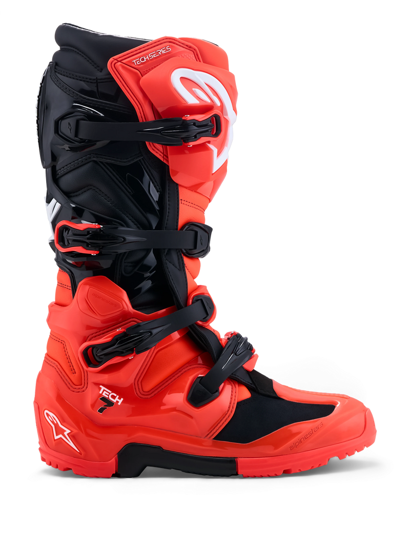 Alpinestars Tech 7 Enduro Boots - Red Fluo/Black - MX27