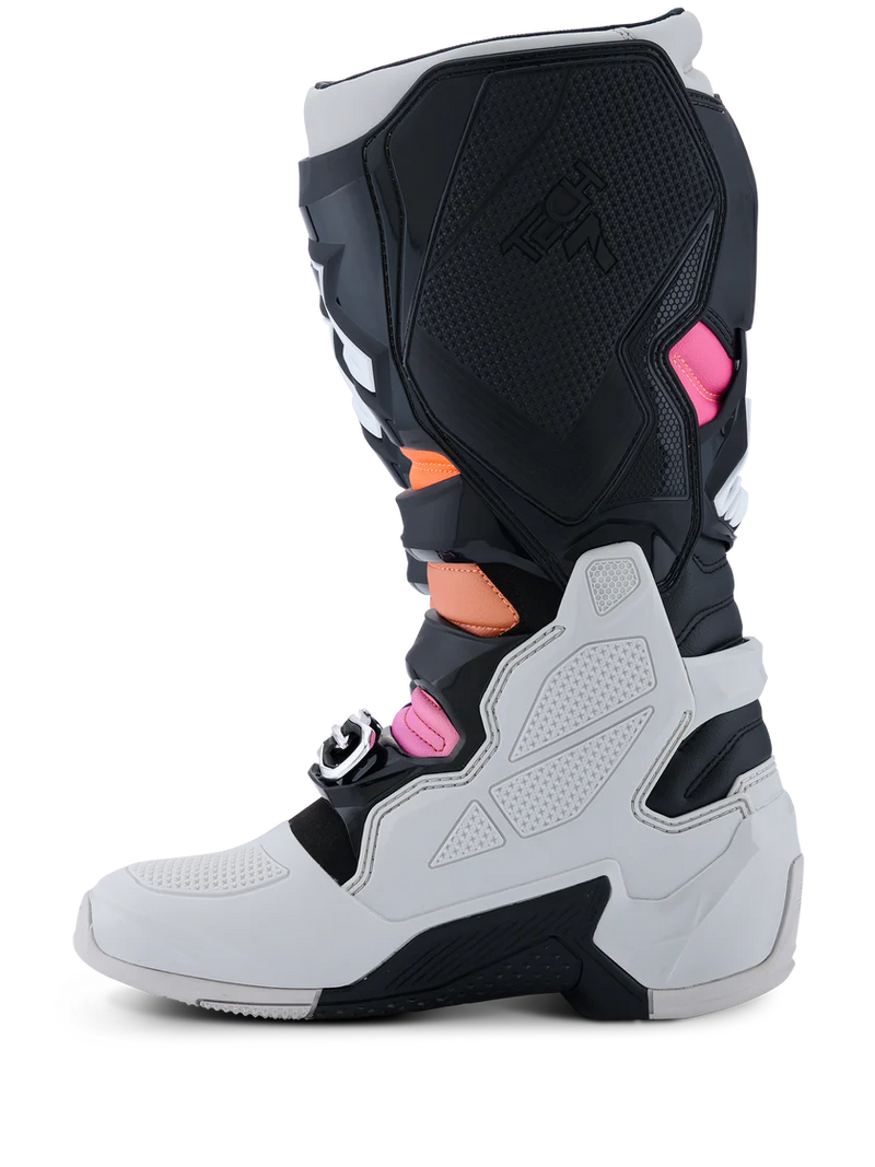 Alpinestars Tech 7 Boots - Black/Light Gray/Orange Fluo/Magenta - MX26