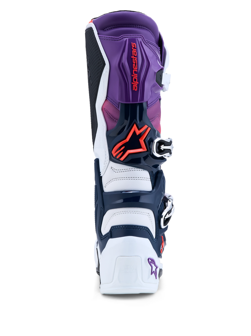 Alpinestars Tech 7 Boots - Purple/White/Dark Blue/Red Fluo