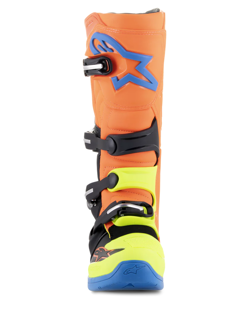 Alpinestars Tech 5 Boots - Orange Fluo/Enamel/Blue/Yellow Fluo CLOSEOUT
