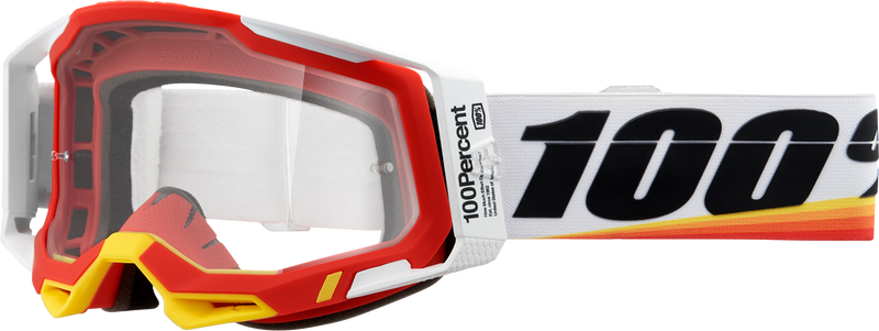 100% Racecraft 2 Goggles - Arsham Red - Clear
