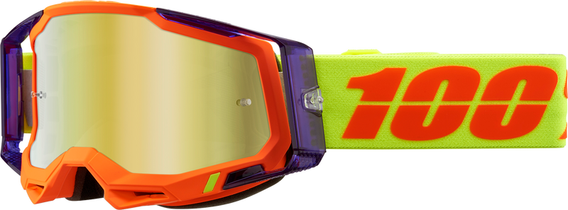 100% Racecraft 2 Goggles - Panam - Gold Mirror
