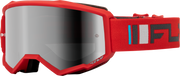 Youth Zone Goggle Red/Charcoal W/ Silver Mirror/Smoke Lens