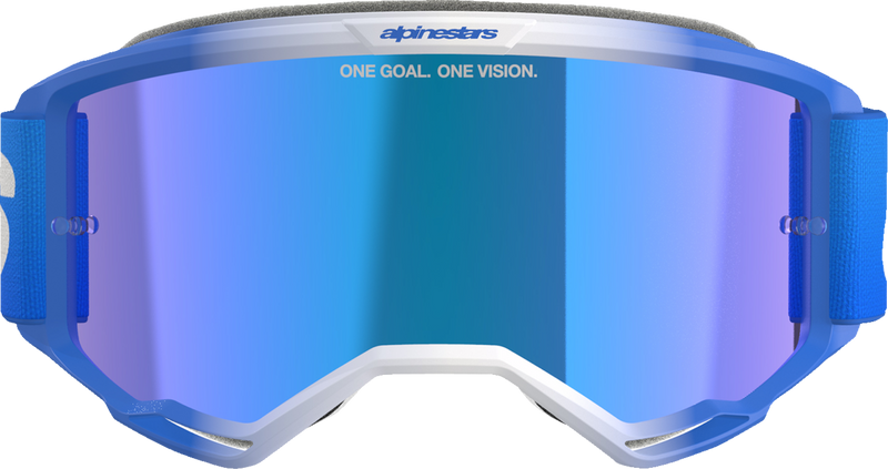 Alpinestars Vision 5 Blaze Goggles - Blue - Blue Mirror