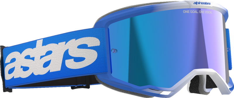 Alpinestars Vision 5 Blaze Goggles - Blue - Blue Mirror