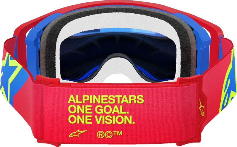 Alpinestars Supertech Corp Goggles - Red/Blue - Blue Mirror