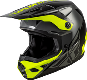 Kinetic Crest Helmet Grey/Black/Hi Vis 2x
