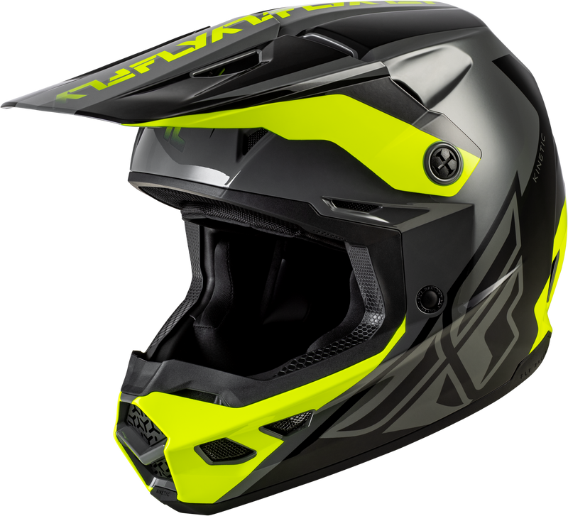 Kinetic Crest Helmet Grey/Black/Hi Vis 2x