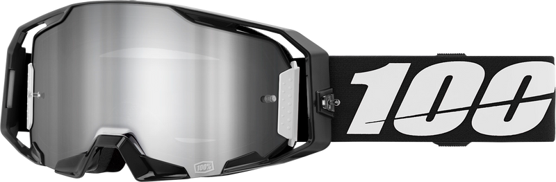 100% Armatic Goggles - Black - Silver Flash Mirror