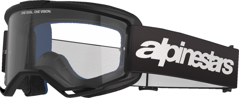 Alpinestars Vision 3 Wordmark Goggles - Black - Clear
