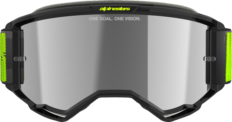 Alpinestars Vision 5 Hollow Goggles - Charcoal/Yellow Fluo - Silver Mirror
