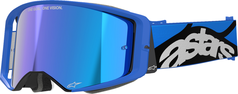 Alpinestars Supertech Stream Goggles - Blue - Blue Mirror
