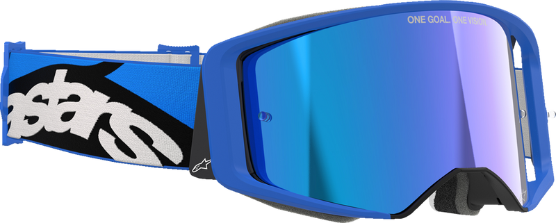 Alpinestars Supertech Stream Goggles - Blue - Blue Mirror
