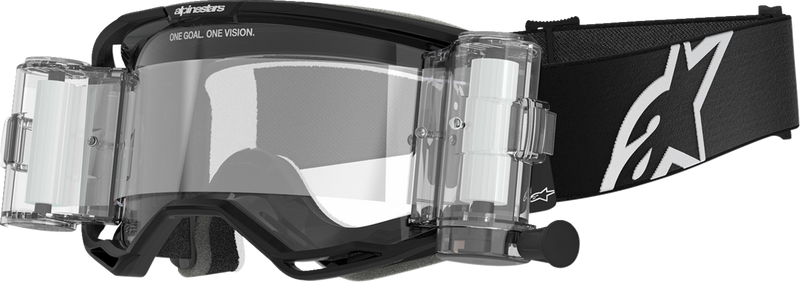 Alpinestars Vision 8 Corp Roll-Off Goggles - Black - Clear