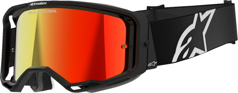Alpinestars Vision 8 Corp Goggles - Black - Red Mirror
