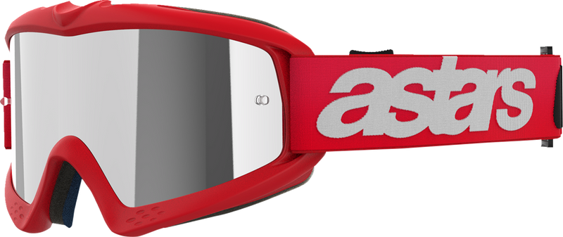Alpinestars Youth Vision Blaze Goggles - Red - Silver Mirror