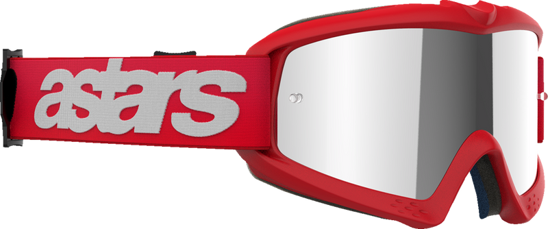 Alpinestars Youth Vision Blaze Goggles - Red - Silver Mirror