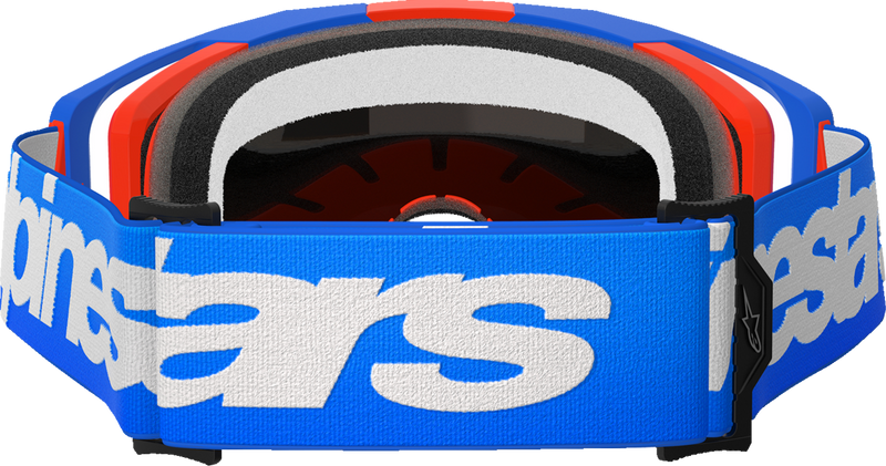 Alpinestars Vision 8 Wordmark Goggles - Blue/Orange - Red Mirror