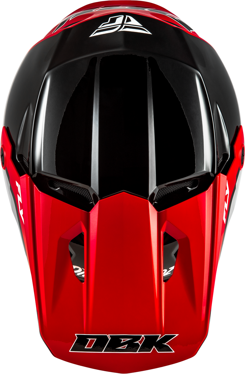 Kinetic Dbk Helmet Black/Red/Grey Xs