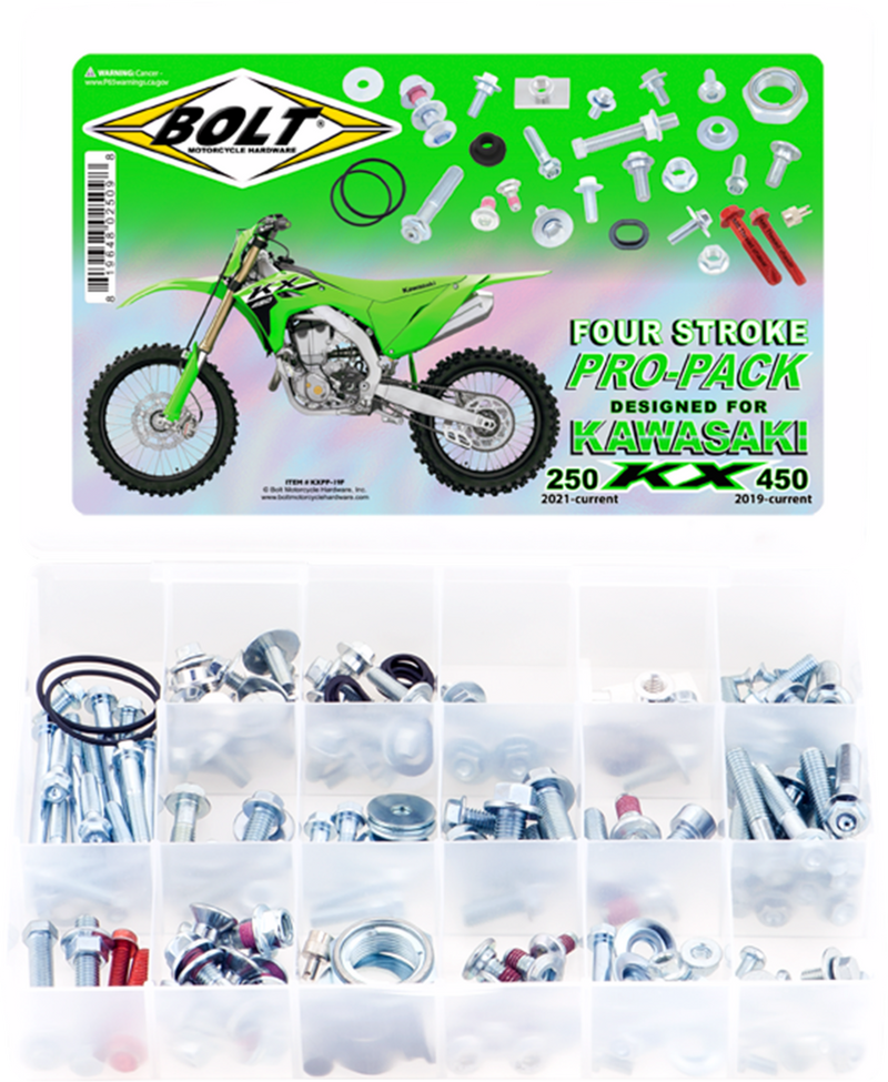 BOLT BOLT Hardware - Pro Pack - '21-'26 KX250 / '19-'26 KX450 KXPP-19F