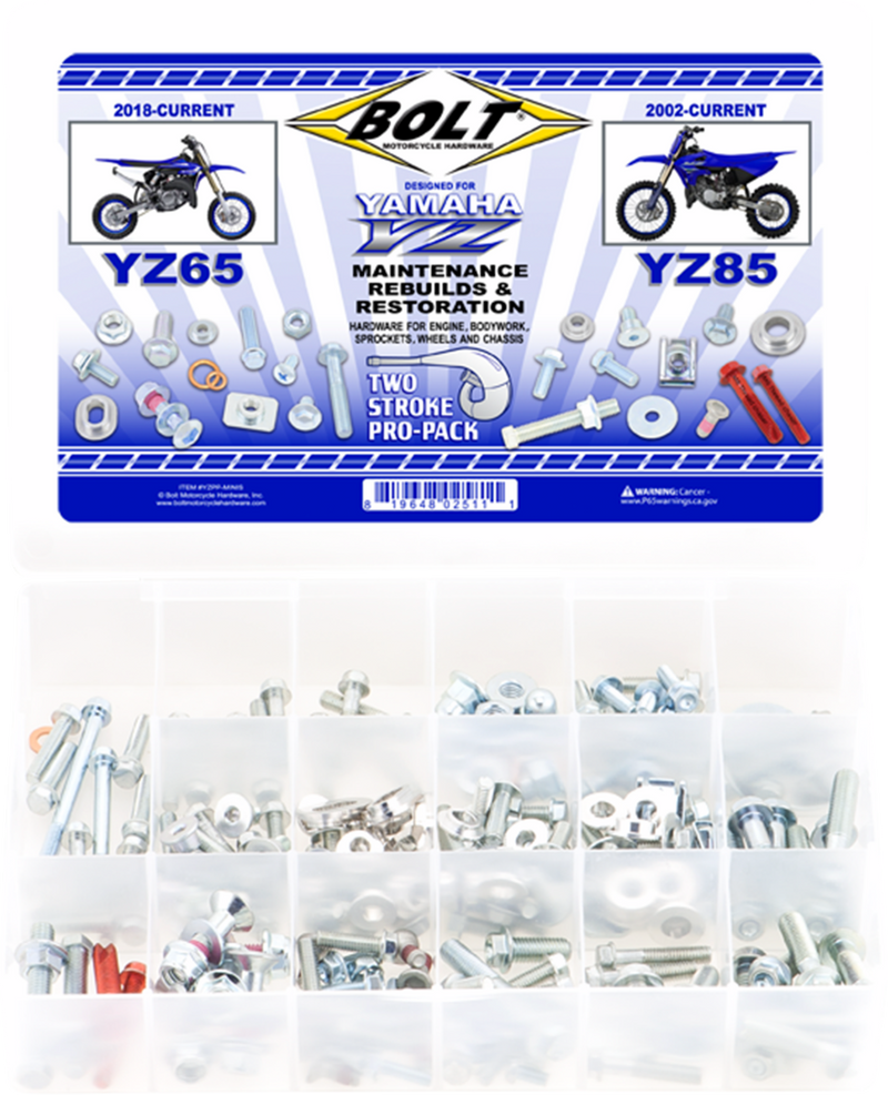 BOLT BOLT Hardware - Pro Pack - Yamaha YZ 65/85 YZPP-MINIS