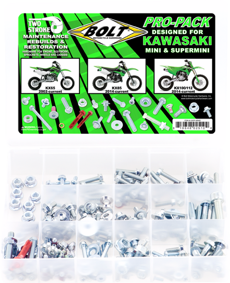 BOLT BOLT Hardware - Pro Pack - Kawasaki KX 65/85/100/112 KXPP-MINIS