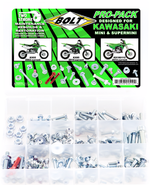 BOLT BOLT Hardware - Pro Pack - Kawasaki KX 65/85/100/112 KXPP-MINIS
