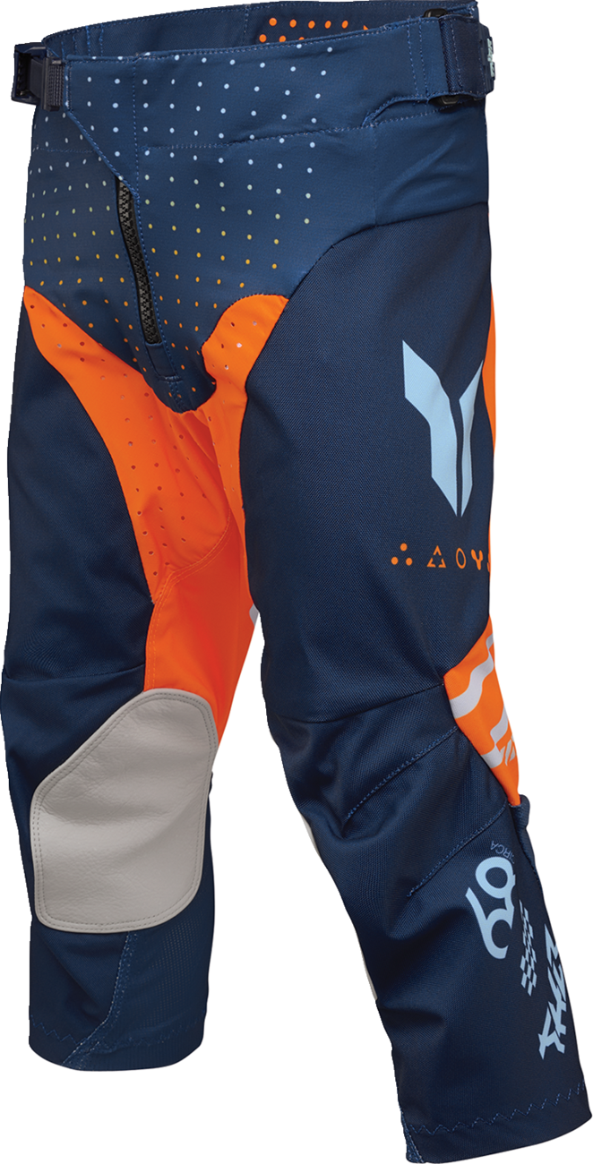 THOR Youth Launchmode Futura Pants - Navy/Orange - US 18 2903-2609