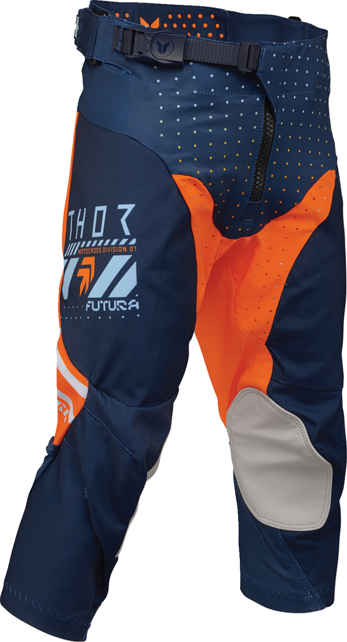 THOR Youth Launchmode Futura Pants - Navy/Orange - US 18 2903-2609