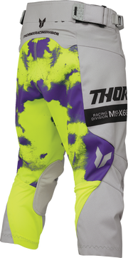 THOR Youth Launchmode Bleach Pants - Gray/Acid - US 18 2903-2615