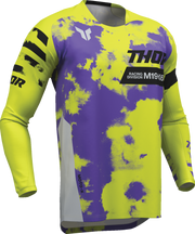 THOR Youth Launchmode Bleach Jersey - Gray/Acid - 2XS 2912-2578