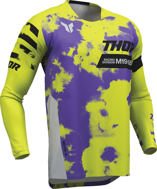 THOR Youth Launchmode Bleach Jersey - Gray/Acid - 2XS 2912-2578