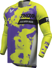THOR Youth Launchmode Bleach Jersey - Gray/Acid - 2XS 2912-2578