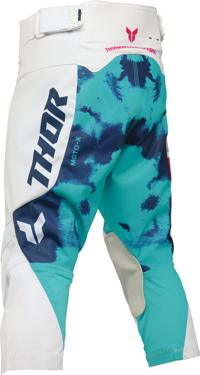 THOR Youth Launchmode Bleach Pants - White/Aqua - US 18 2903-2621