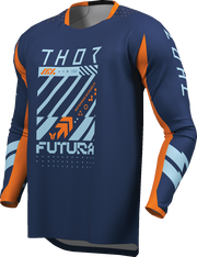 THOR Youth Launchmode Futura Jersey - Navy/Orange - Small 2912-2598