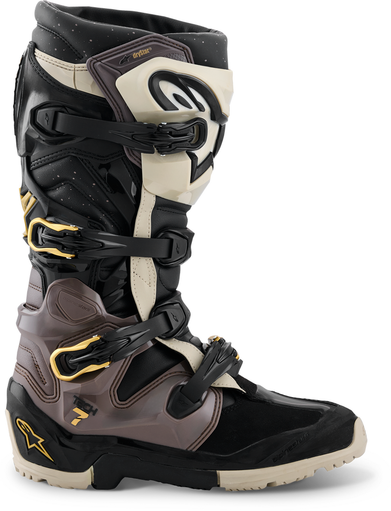 Alpinestars Tech 7 Enduro Drystar Boots - Black/Dark Gray/Gold - MX26