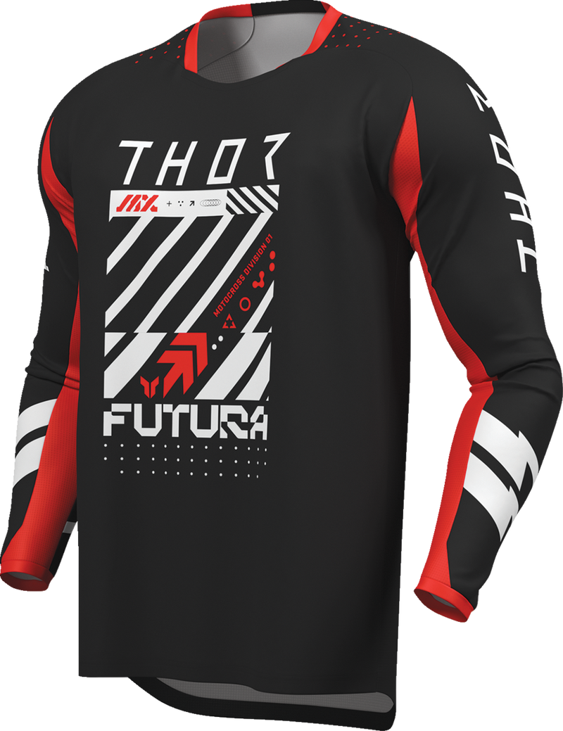 THOR Youth Launchmode Futura Jersey - Black/Red - Small 2912-2757