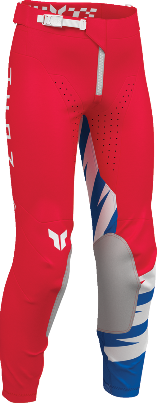 THOR Youth Launchmode Shockie Pants - Red/Blue - US 24 2903-2757