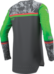THOR Youth Sportmode Punk'd Jersey - Charcoal/Green - Medium 2912-2734