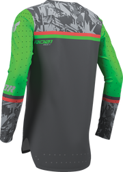 THOR Youth Sportmode Punk'd Jersey - Charcoal/Green - Medium 2912-2734