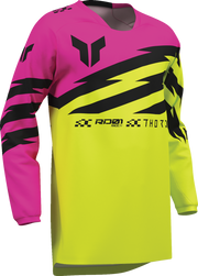 THOR Youth Launchmode Shockie Jersey - Acid/Fuchsia - XL 2912-2742
