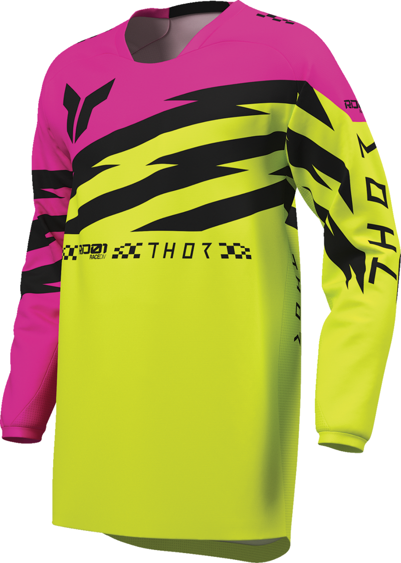 THOR Youth Launchmode Shockie Jersey - Acid/Fuchsia - XL 2912-2742