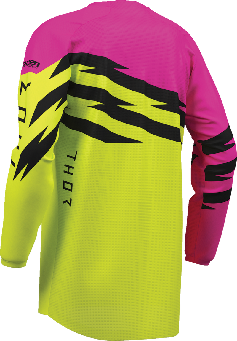 THOR Youth Launchmode Shockie Jersey - Acid/Fuchsia - XL 2912-2742